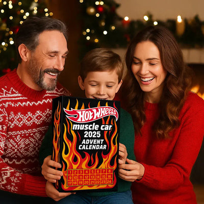 Hot Sale - 50% OFF - Hot Wheels Muscle Toy Car Advent Calendar - 24 DAYS 2025