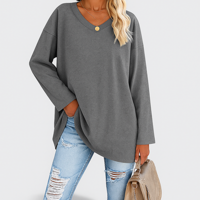 Zuri - Women V-Neck Knit Top | Effortless Comfort