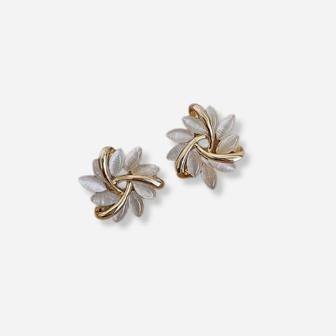 Sonja Luxury White Opal Earrings