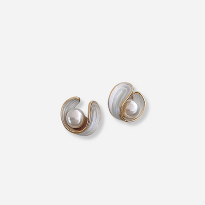 Antoinette Luxury White Opal Earrings