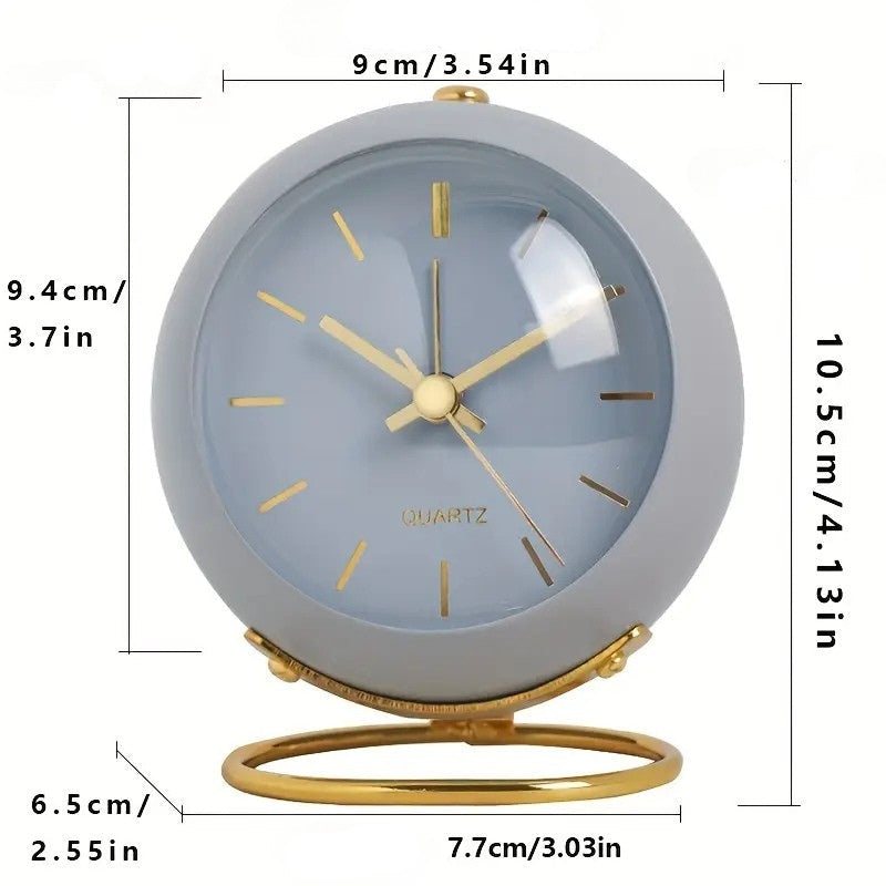NordAura - Silent Nordic-Inspired Desk Clock For Home Decor