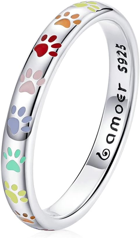 Paw Print Ring made of S925 Sterling Silver