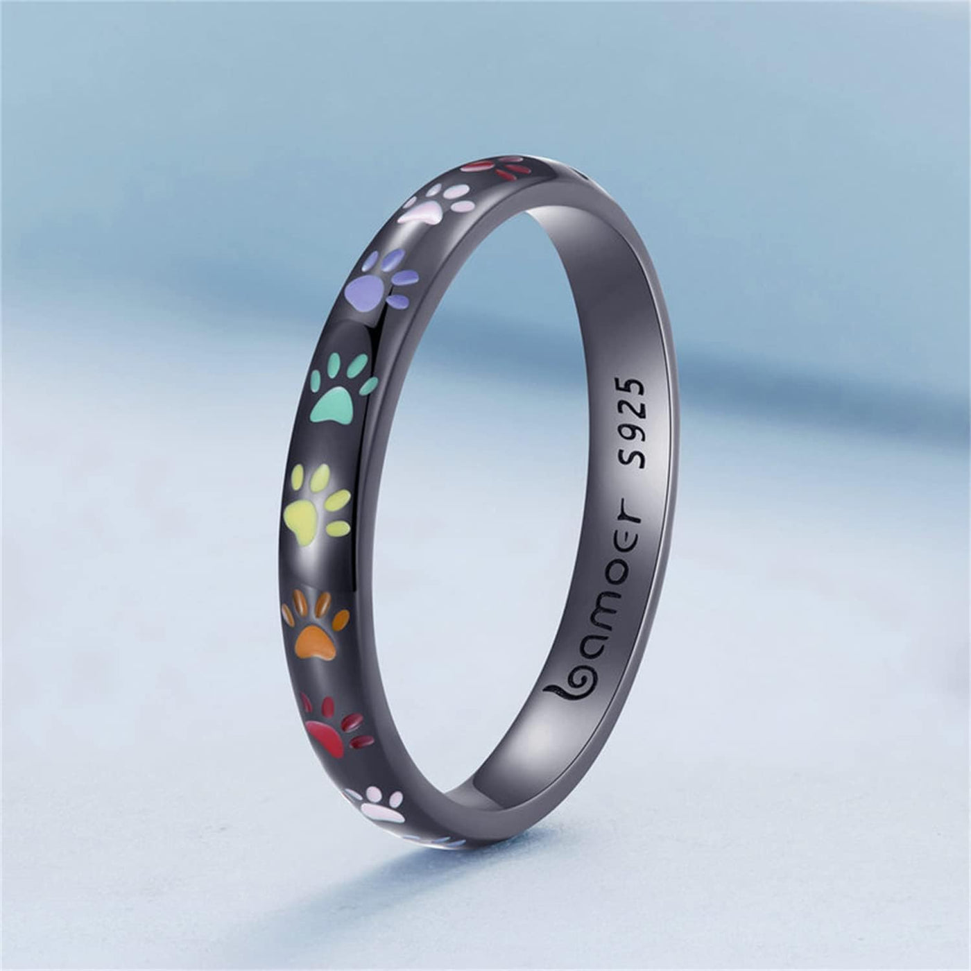 Paw Print Ring made of S925 Sterling Silver