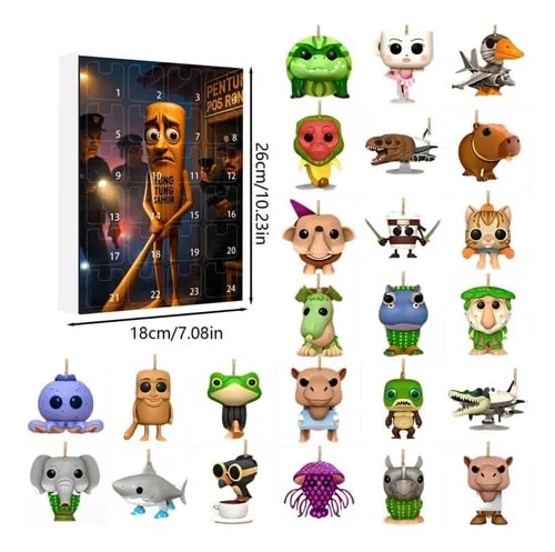 Tung Tung Tung Sahur Italian Advent Calendar with a Countdown to 24 Days