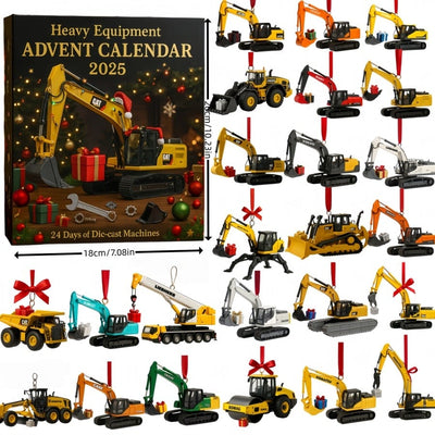 Advent Calendar of Heavy Machinery 2025 · 24 Machines Made of Die-Cast Metal