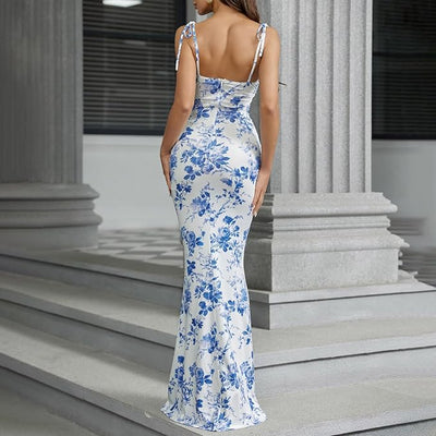 Snatching Floral Mermaid Summer Dress