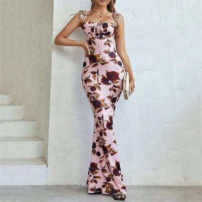 Snatching Floral Mermaid Summer Dress