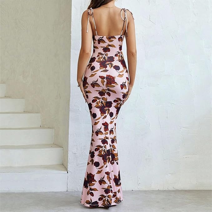 Snatching Floral Mermaid Summer Dress