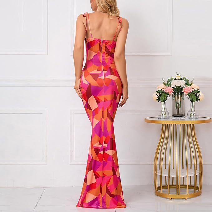 Snatching Floral Mermaid Summer Dress