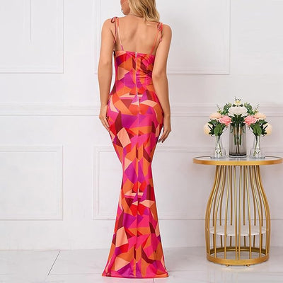 Snatching Floral Mermaid Summer Dress
