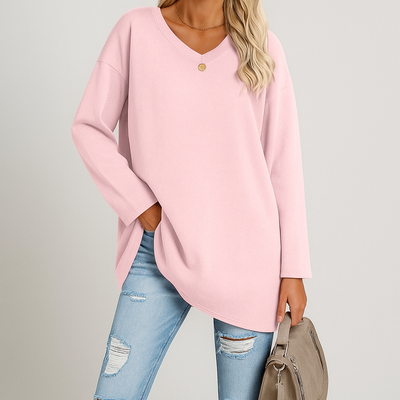 Zuri - Women V-Neck Knit Top | Effortless Comfort