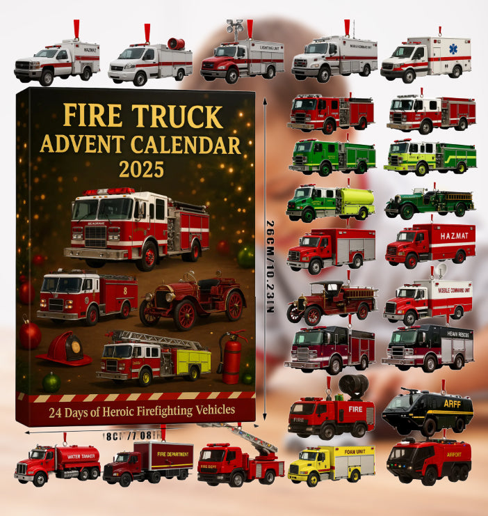 Advent Calendar with Fire Truck