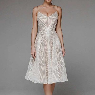 Loren™ - Elegant Dress with Open Back