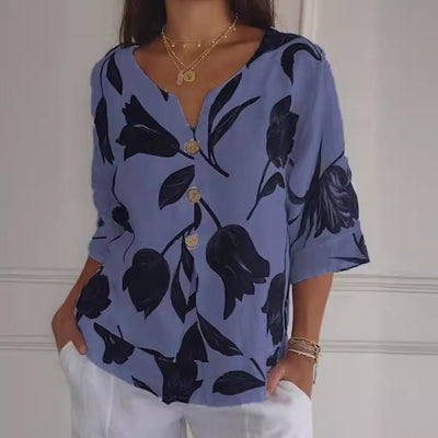 Liliane | Elegant Floral Blouse