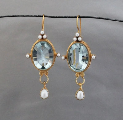 Maylin Vintage Earrings with Pearl
