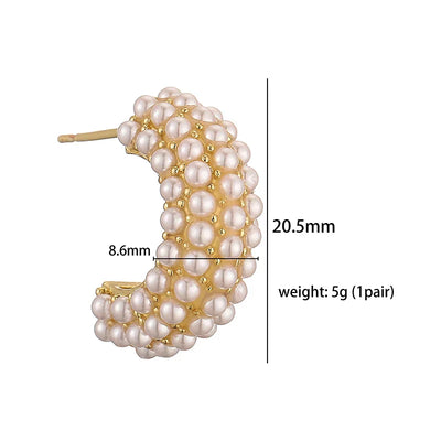 Classic Style Pearl Earrings