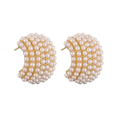 Classic Style Pearl Earrings