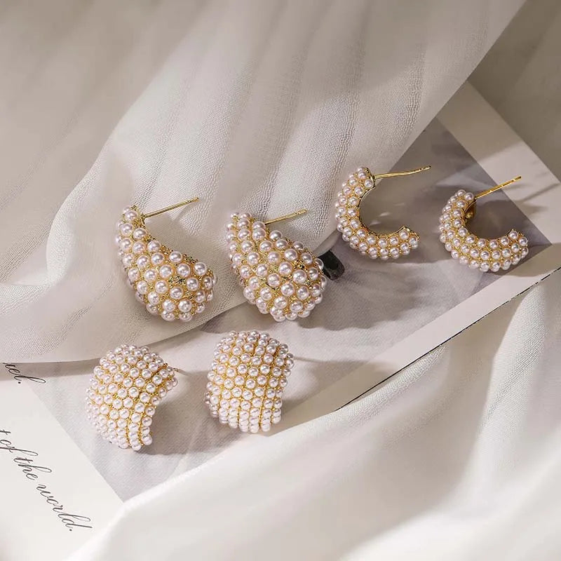 Classic Style Pearl Earrings