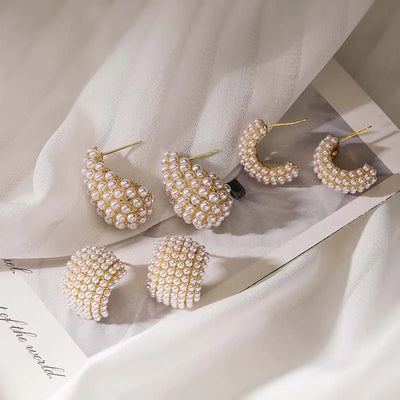 Classic Style Pearl Earrings
