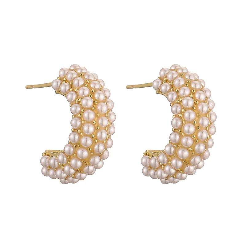 Classic Style Pearl Earrings