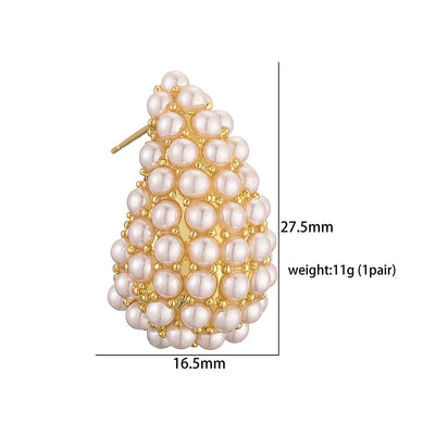 Classic Style Pearl Earrings