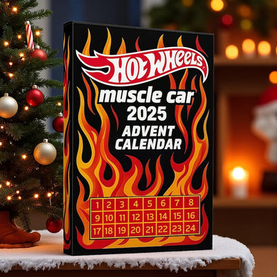 Hot Sale - 50% OFF - Hot Wheels Muscle Toy Car Advent Calendar - 24 DAYS 2025