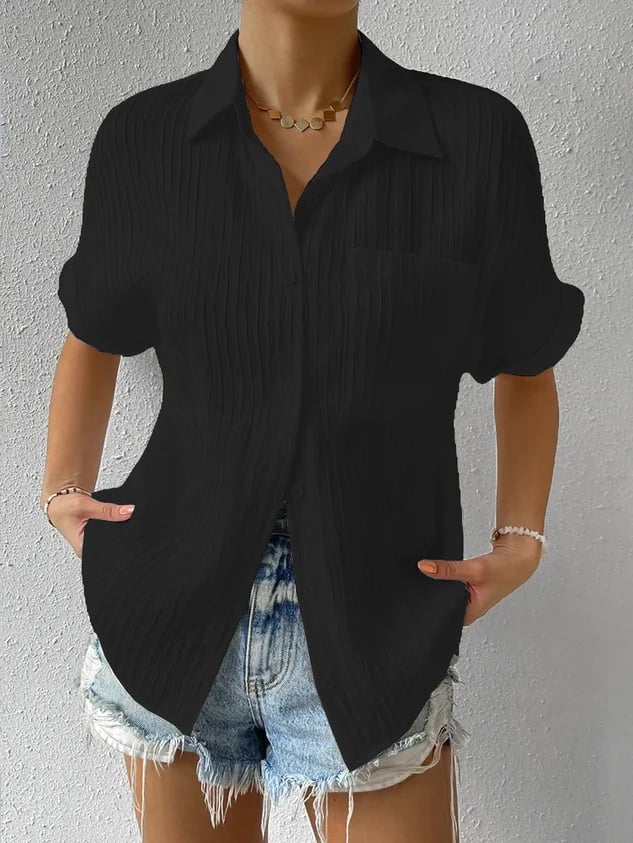 Camellia - Relaxed Textured Top