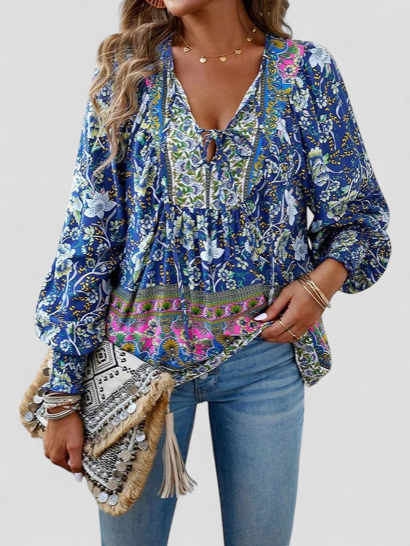 Elena - Summer Floral Top