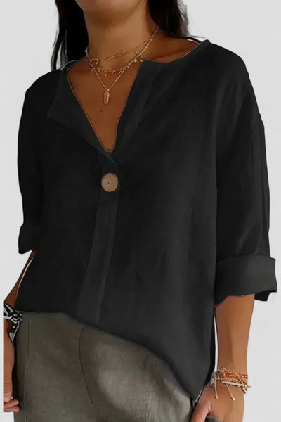 Zamma - Relaxed V-Neck Top