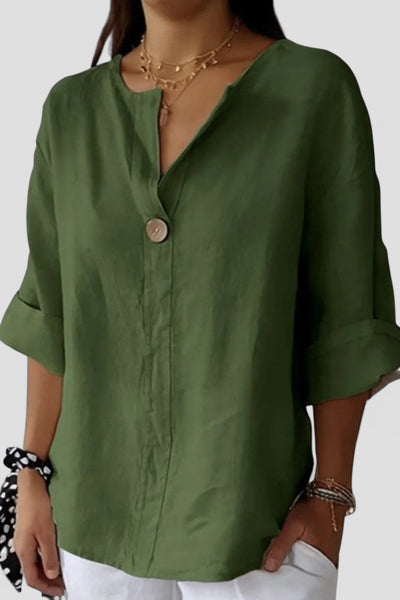Zamma - Relaxed V-Neck Top