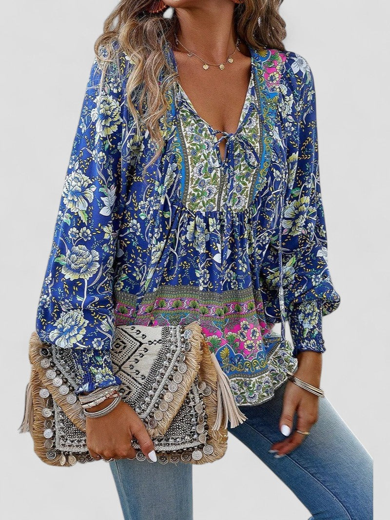 Elena - Summer Floral Top