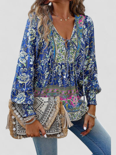 Elena - Summer Floral Top