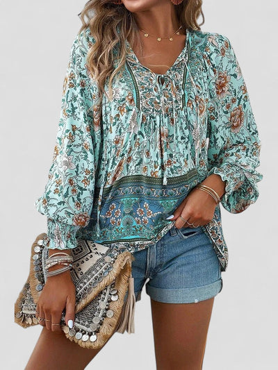 Elena - Summer Floral Top