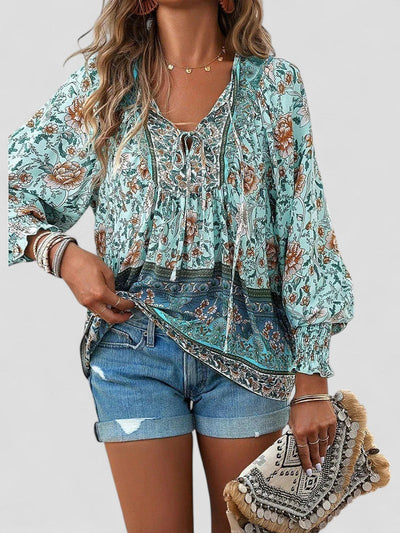 Elena - Summer Floral Top