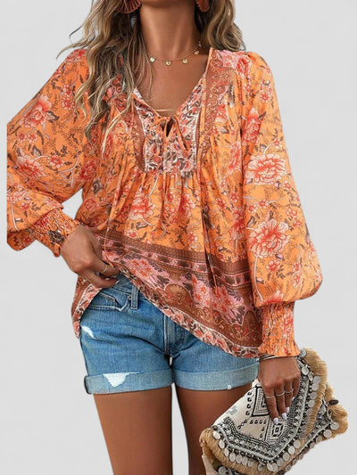 Elena - Summer Floral Top