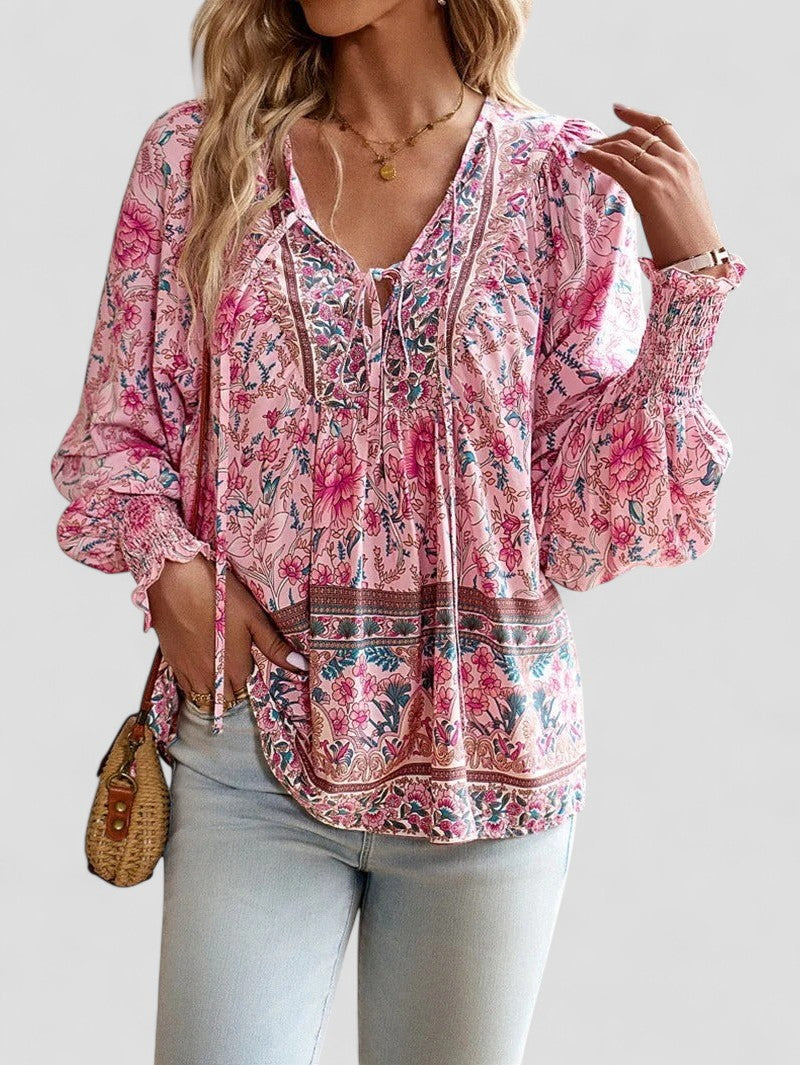 Elena - Summer Floral Top