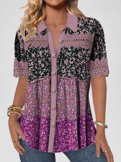 Sabina - Lace Hollow Top