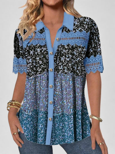 Sabina - Lace Hollow Top