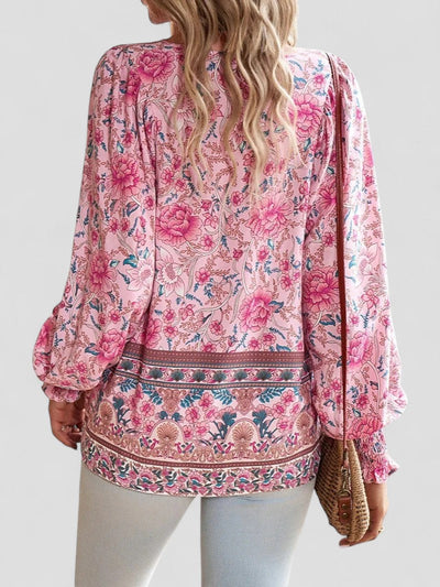 Elena - Summer Floral Top