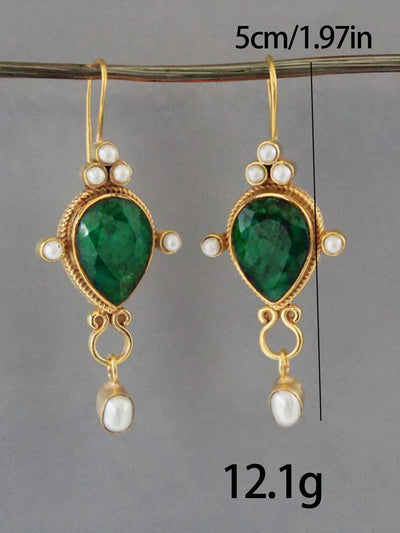 Gaby Vintage Earrings with Pearl